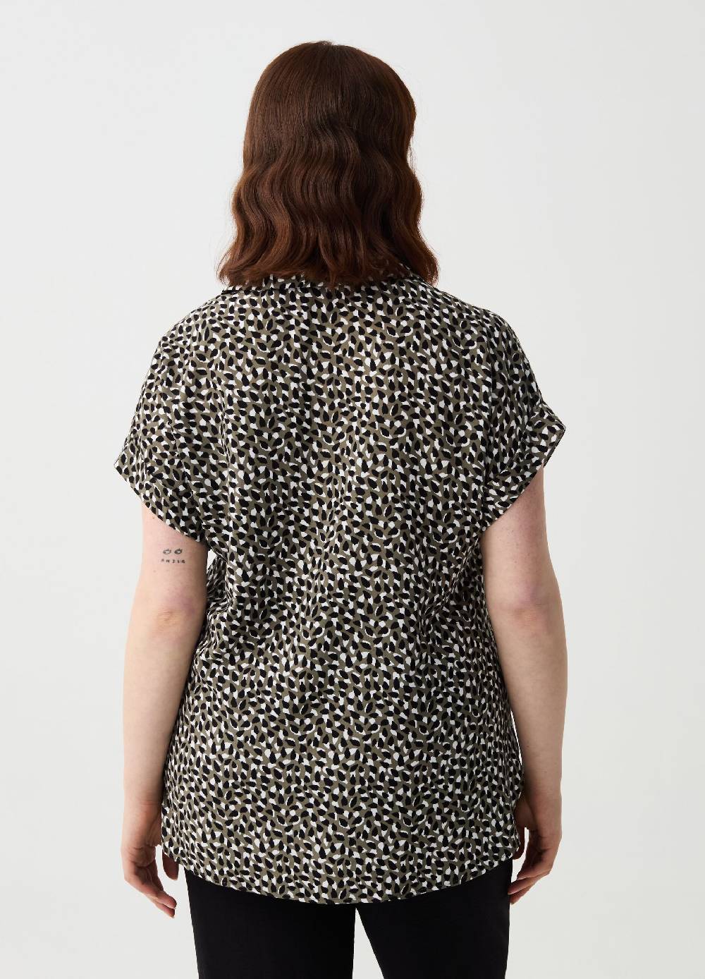Ovs Blusa In Viscosa Stampa Maculata Curvy