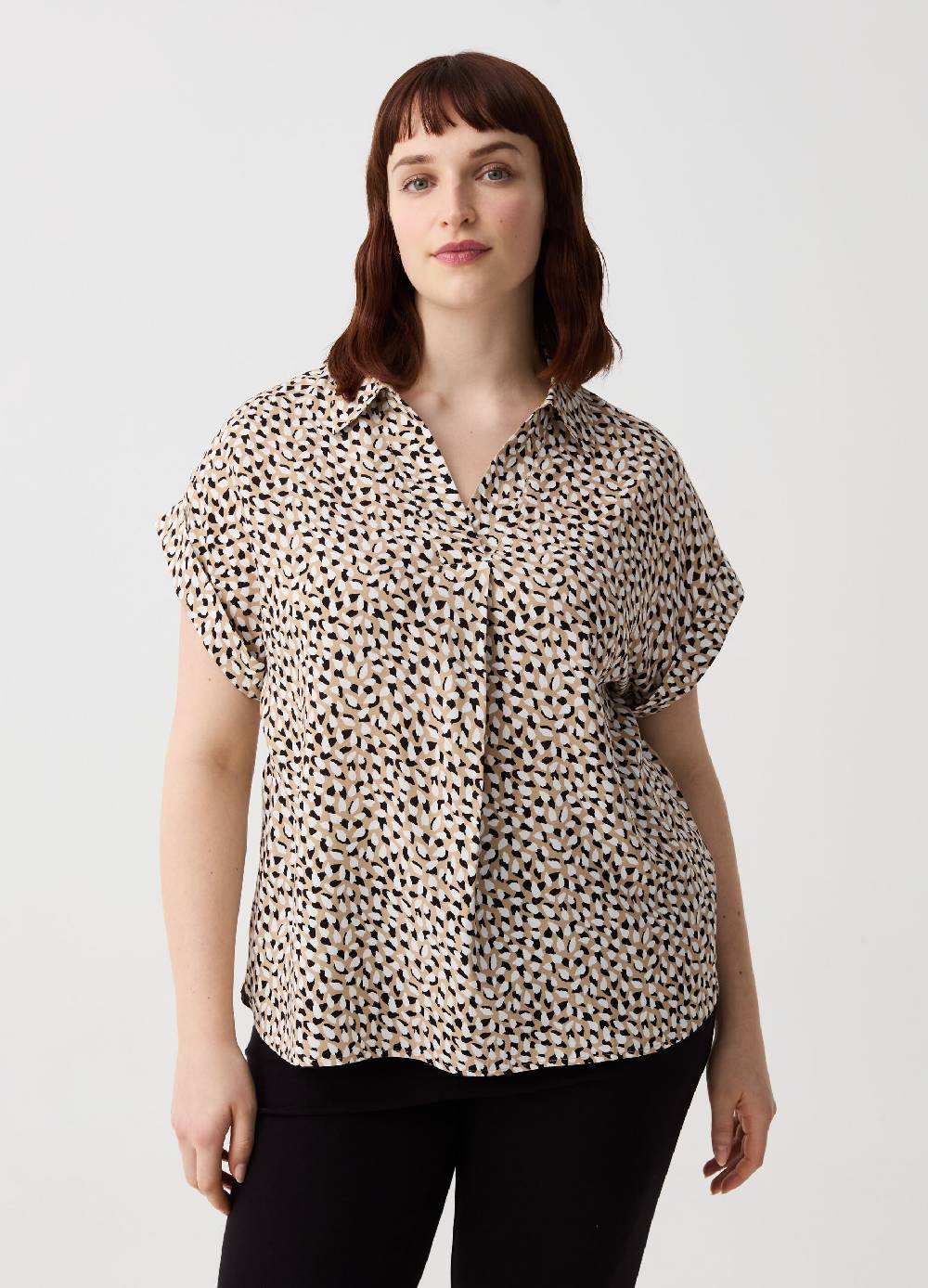 Ovs Blusa in viscosa stampa maculata Curvy