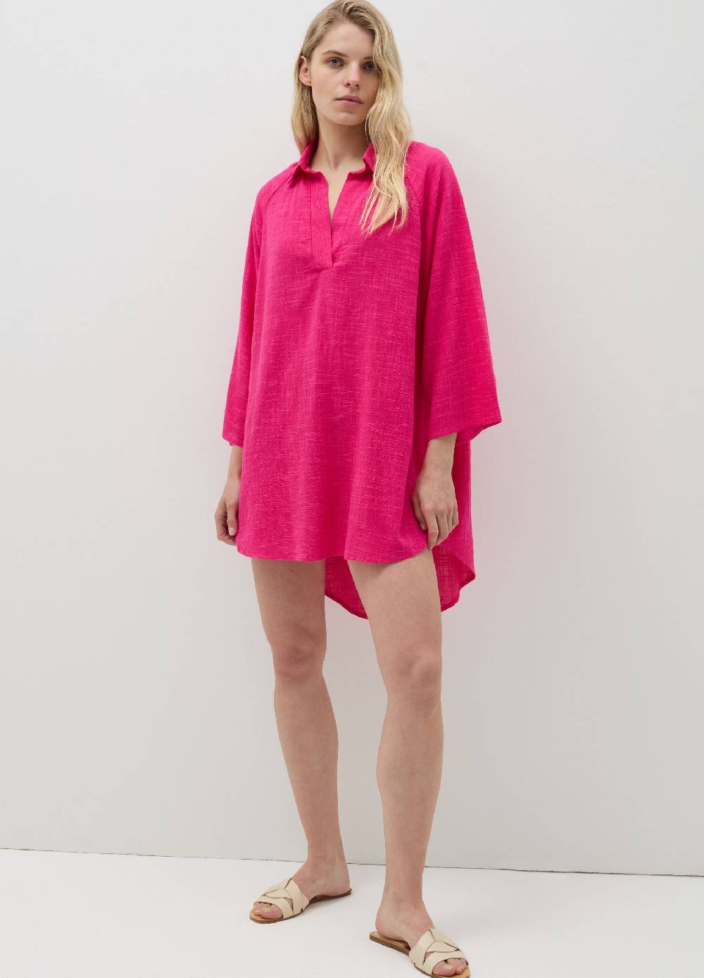 Ovs Blusa lunga copri costume con scollo a polo