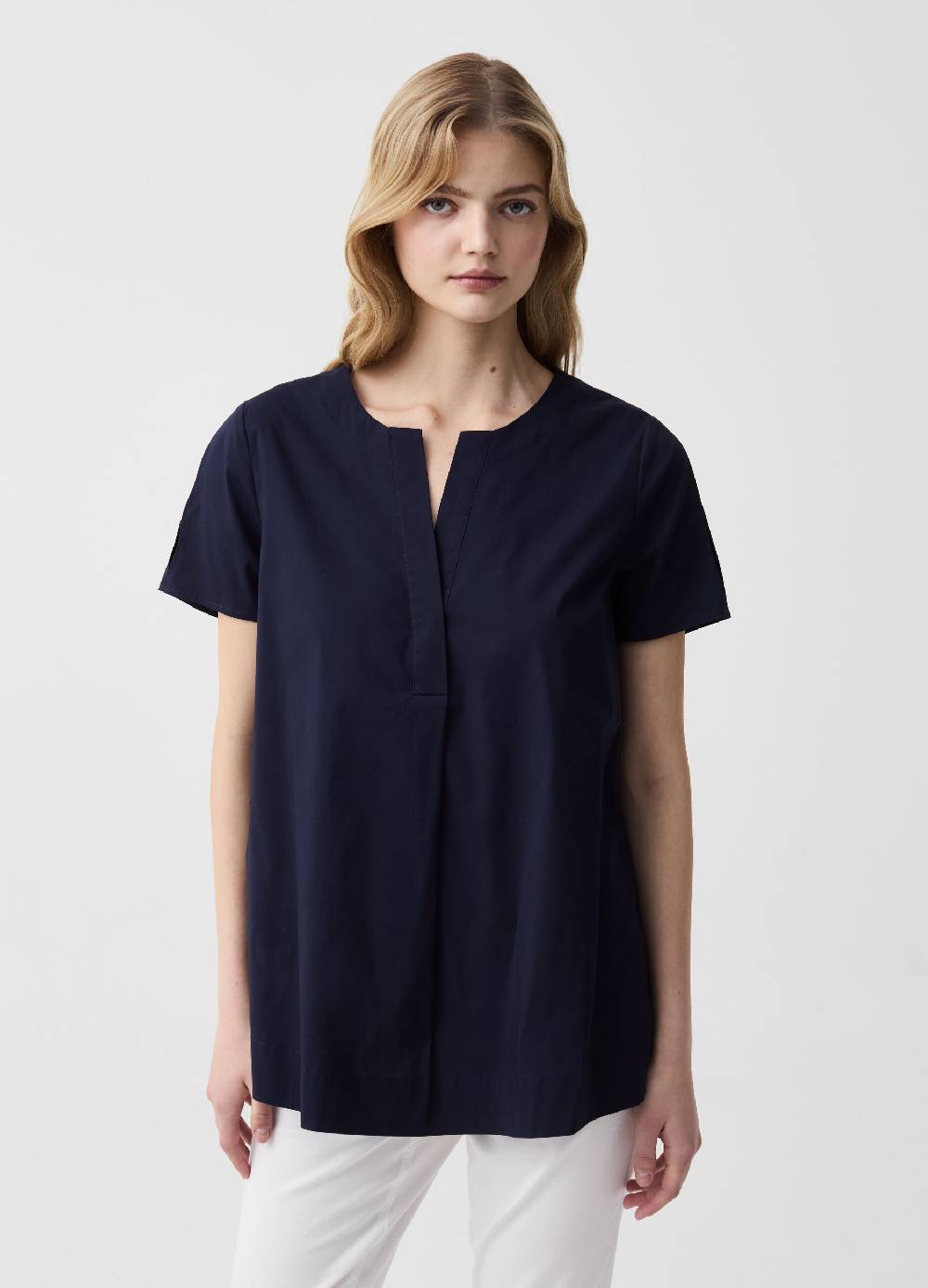 Ovs Blusa Premaman In Popeline Stretch