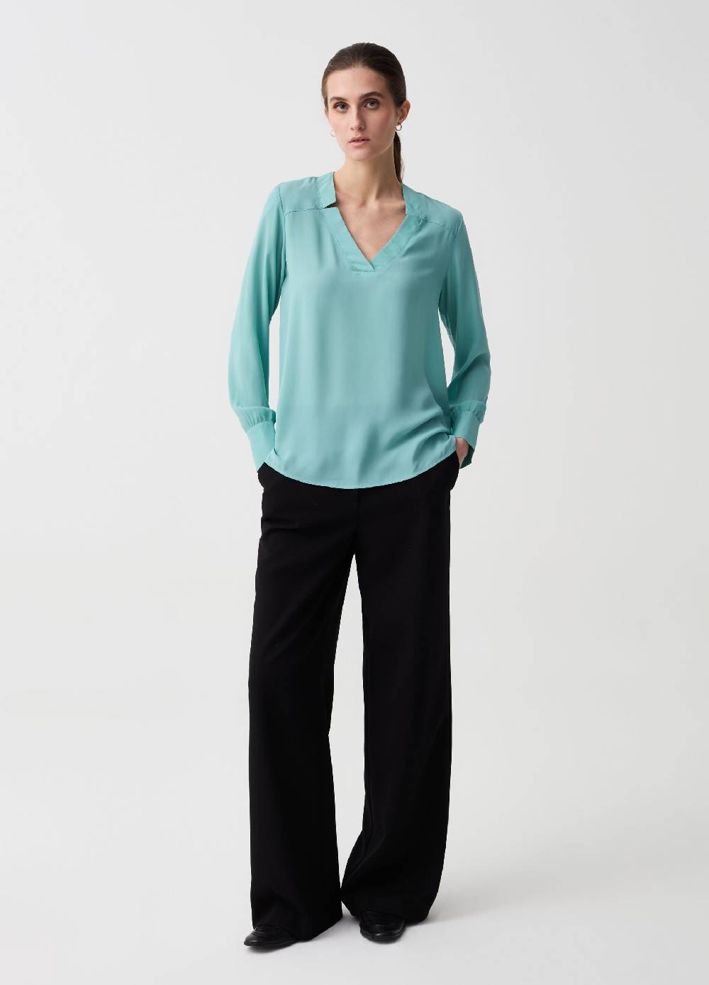 Ovs Blusa scollo a V con spacchetti