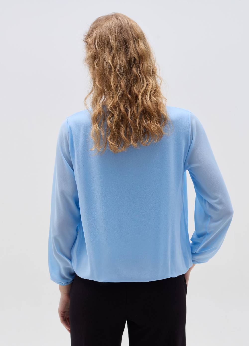 Ovs Blusa Semitrasparente Tinta Unita