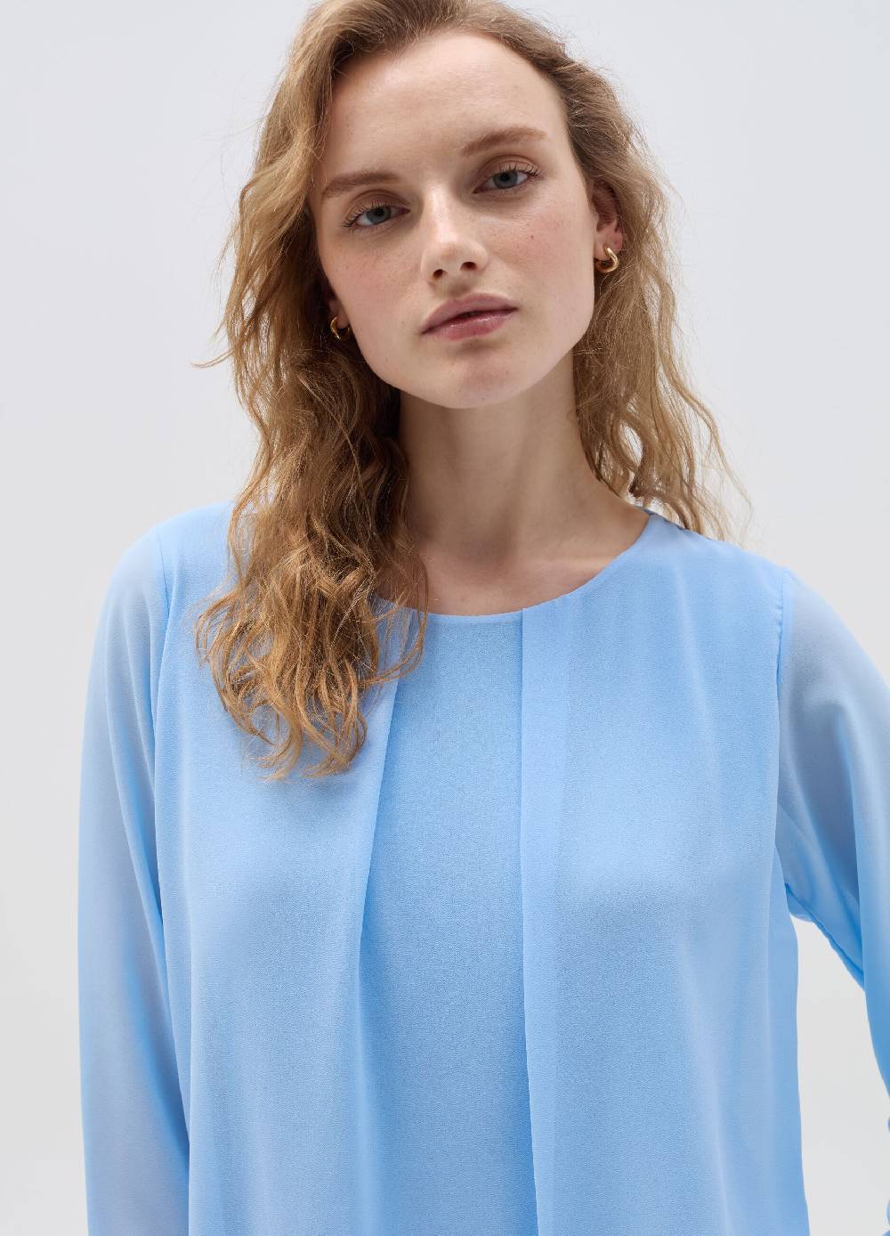 Ovs Blusa semitrasparente tinta unita