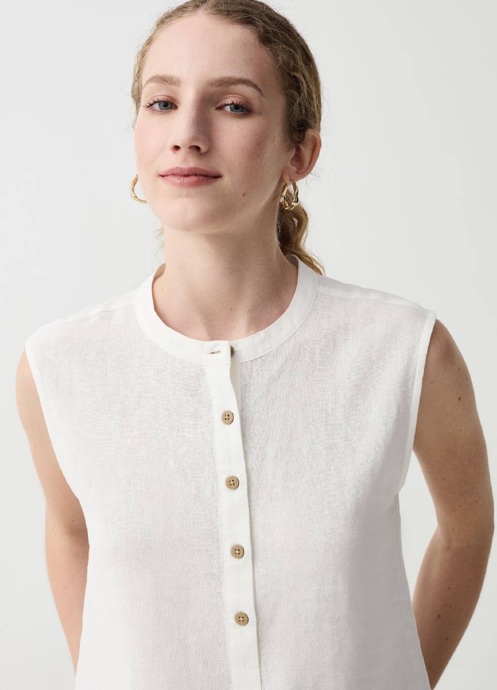 Ovs Blusa Smanicata Con Scollo Serafino