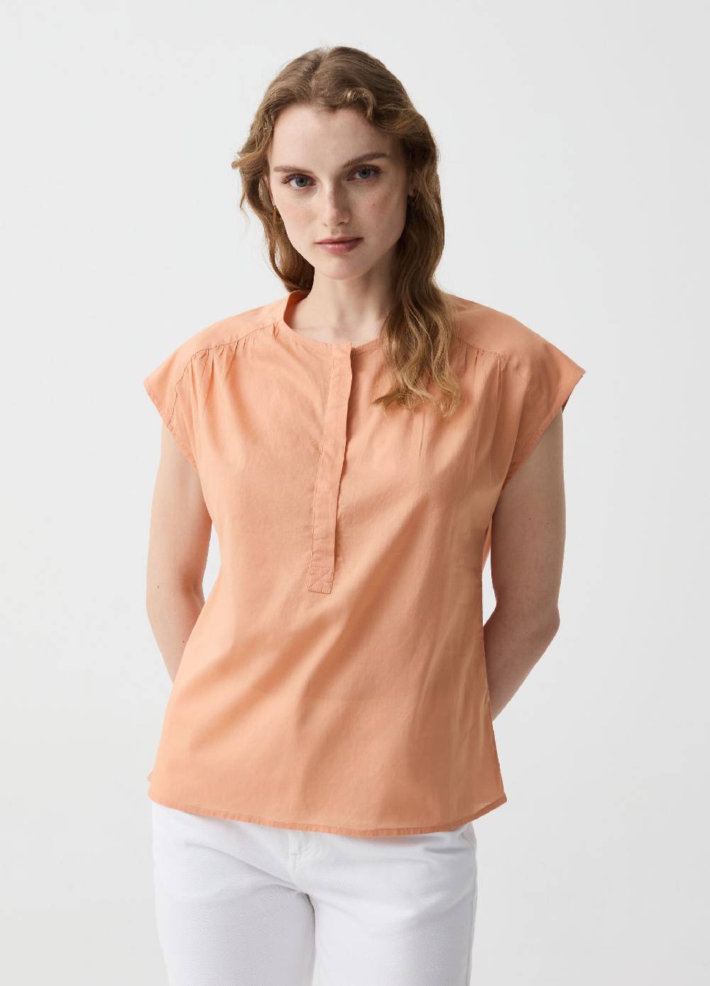 Ovs Blusa Smanicata Con Scollo Serafino