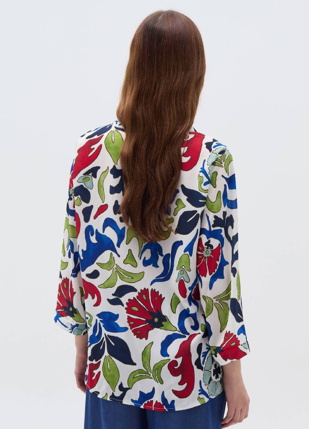 Ovs Blusa Stampata Con Apertura A V