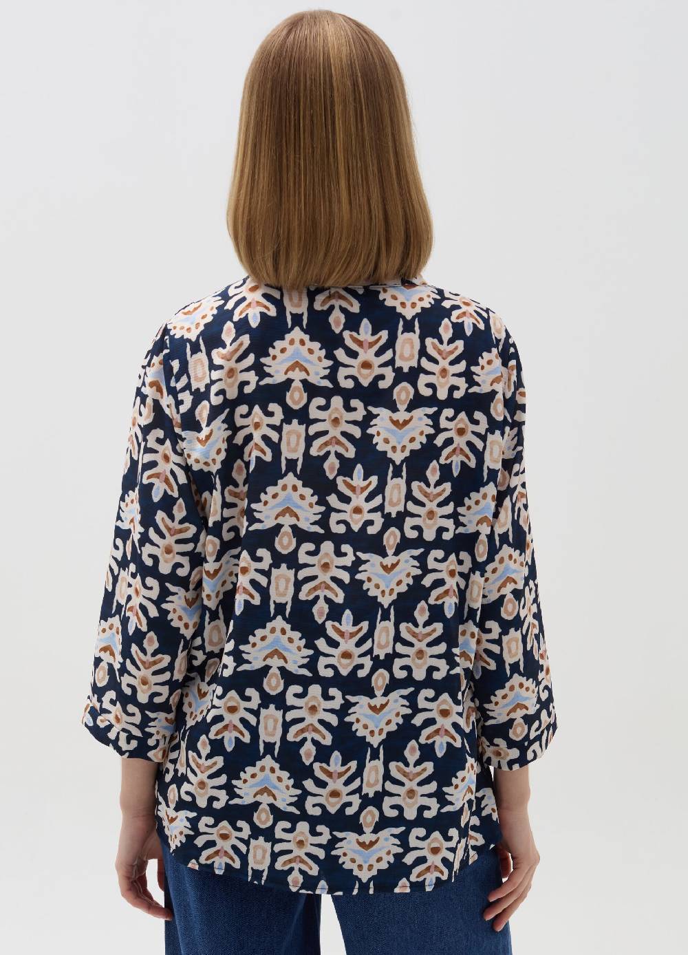 Ovs Blusa Stampata Con Apertura A V