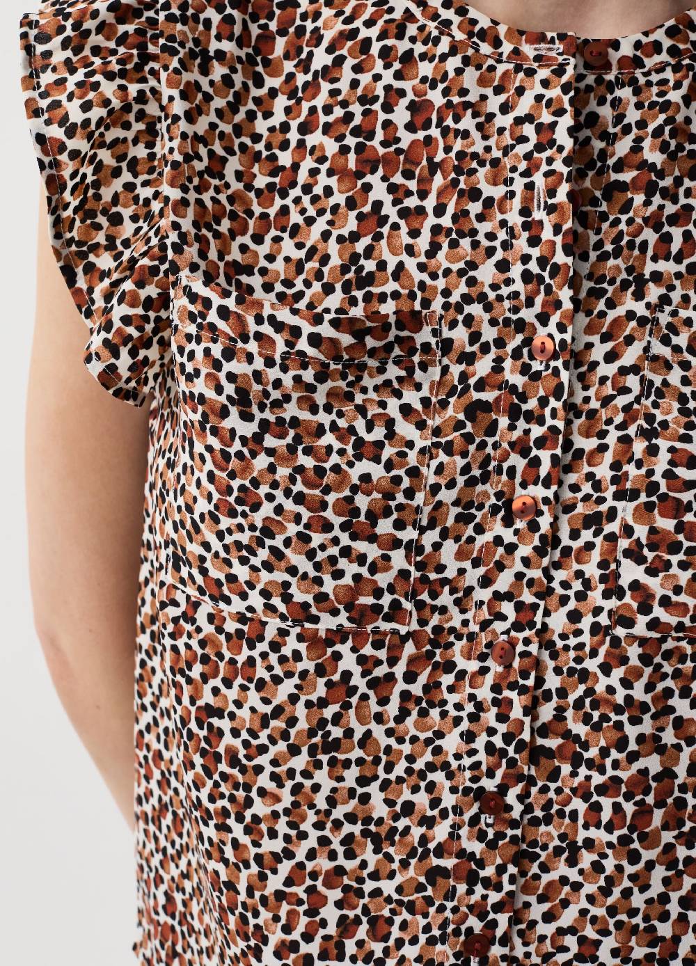 Ovs Blusa Stampata Con Volant