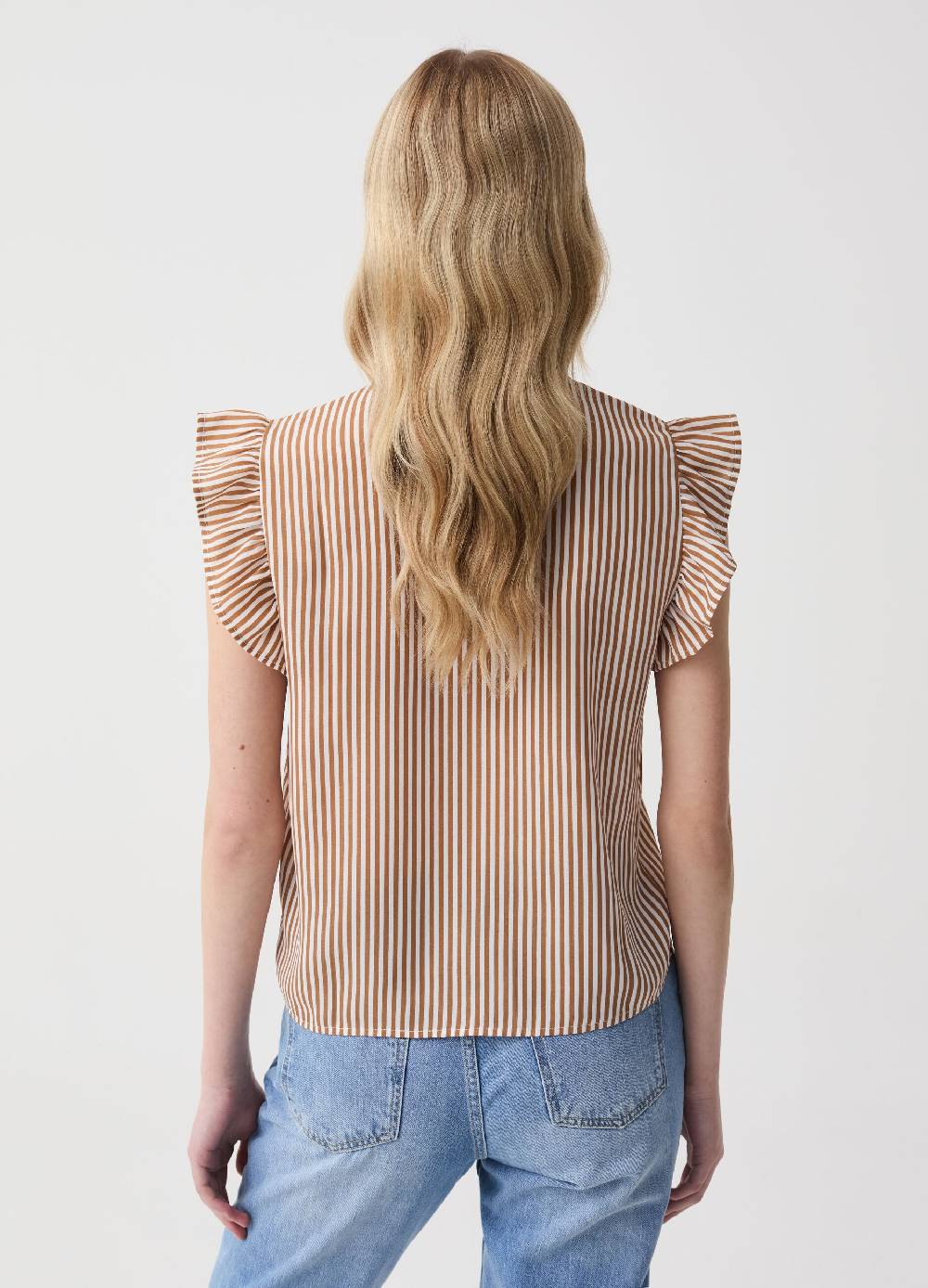 Ovs Blusa Stampata Con Volant