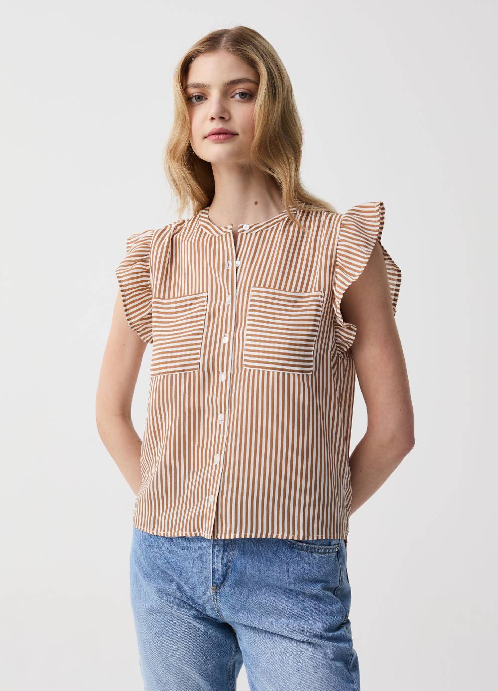 Ovs Blusa stampata con volant