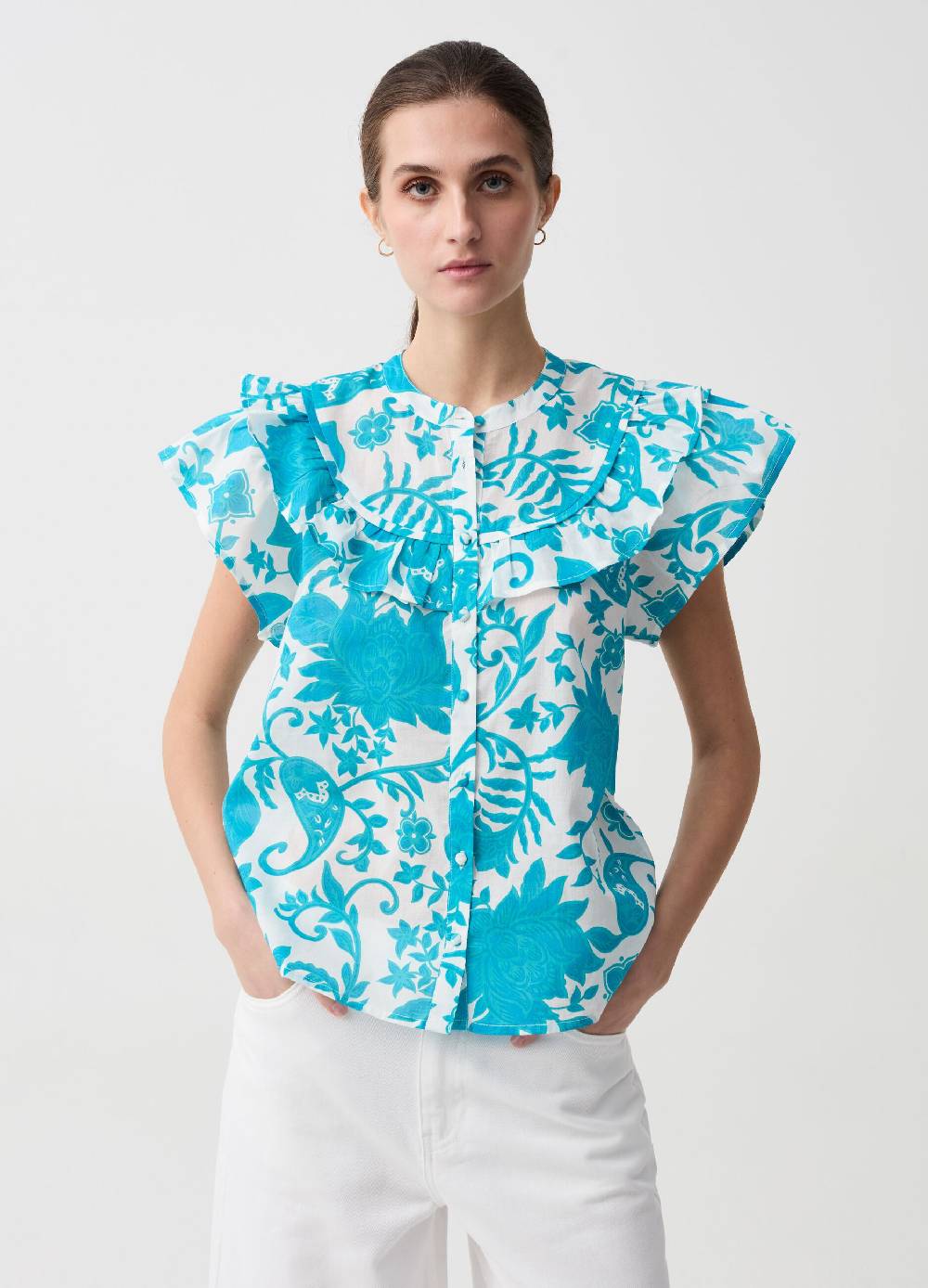 Ovs Blusa stampata con volant