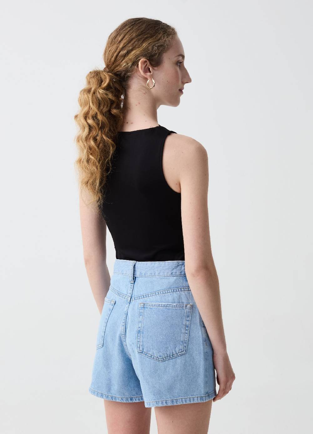 Ovs Body Con Scollo A V E Inserto In Pizzo