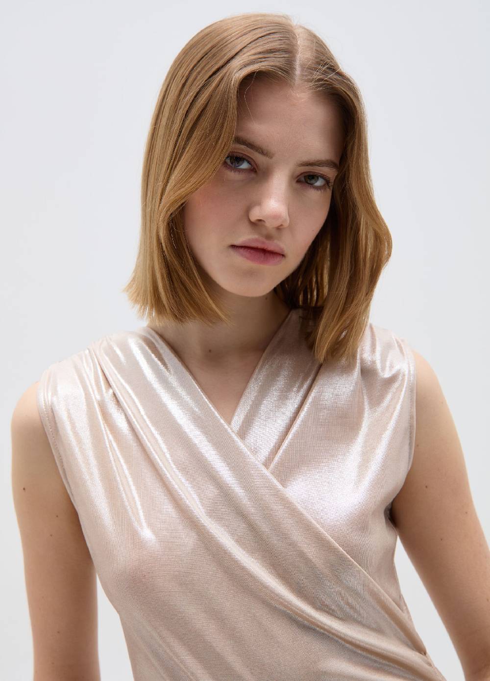 Ovs Body In Foil Boxy Fit Con Drappeggio