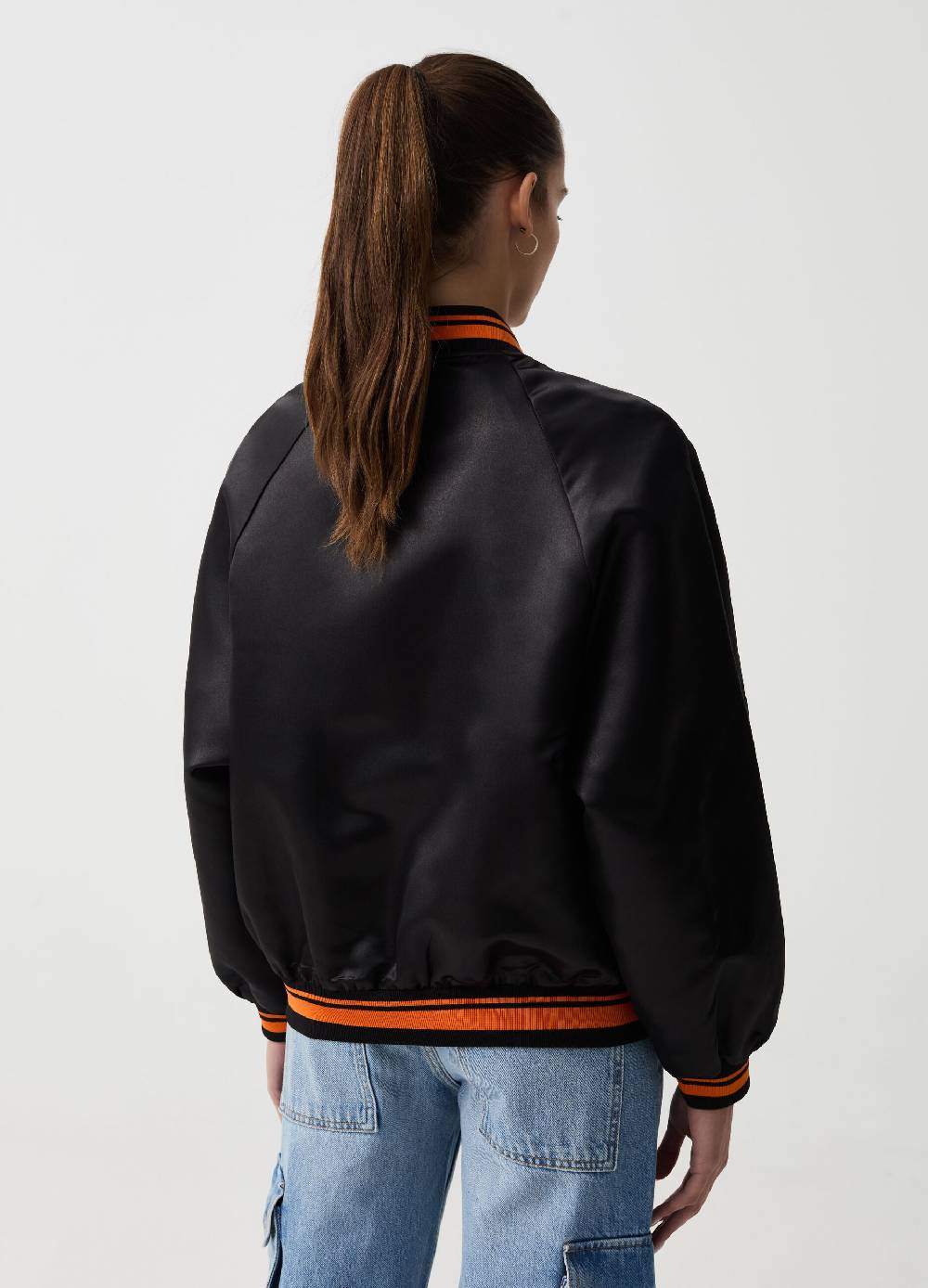 Ovs Bomber Con Stampa B.ANGEL X MARE FUORI