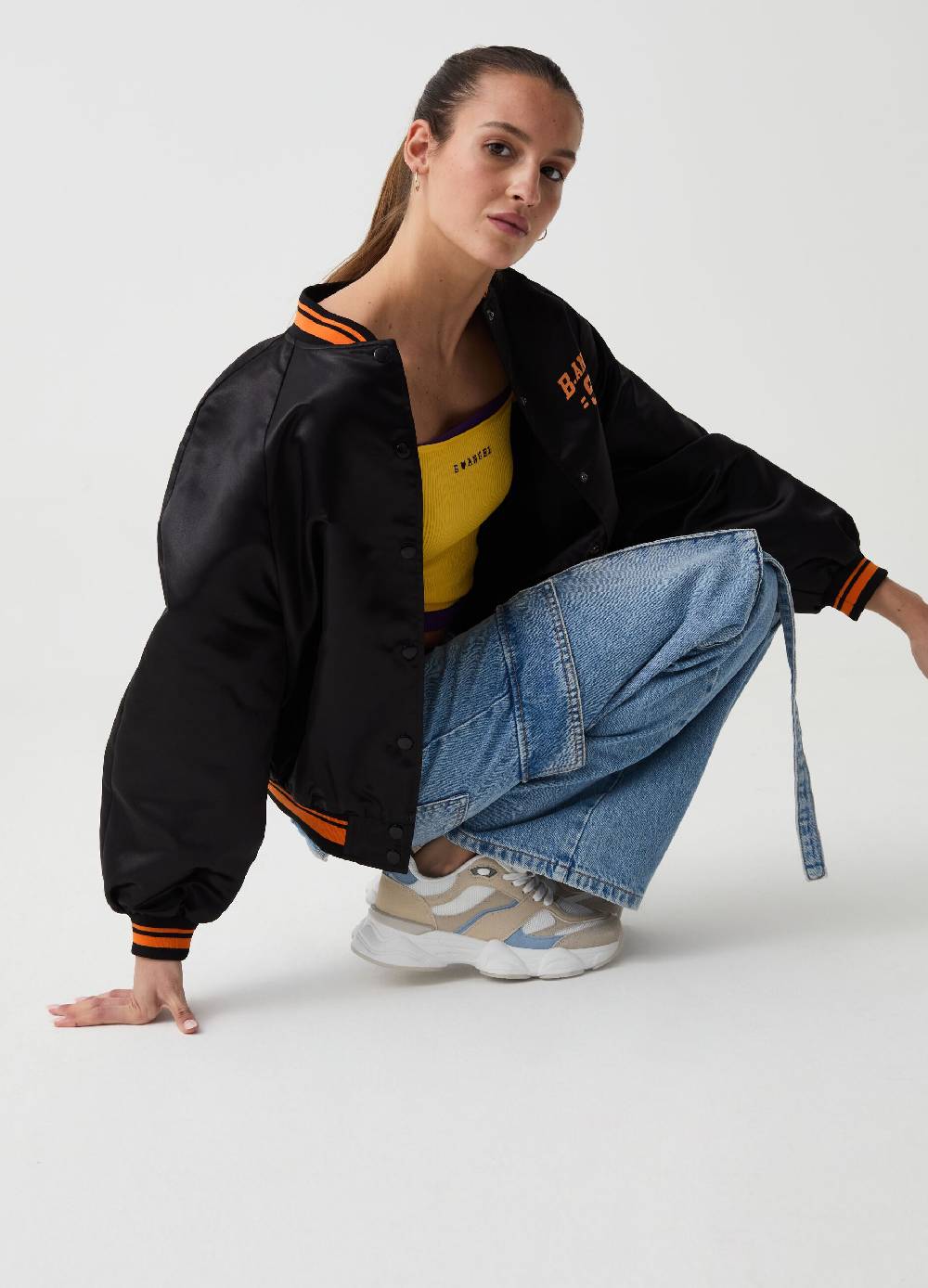 Ovs Bomber con stampa B.ANGEL X MARE FUORI