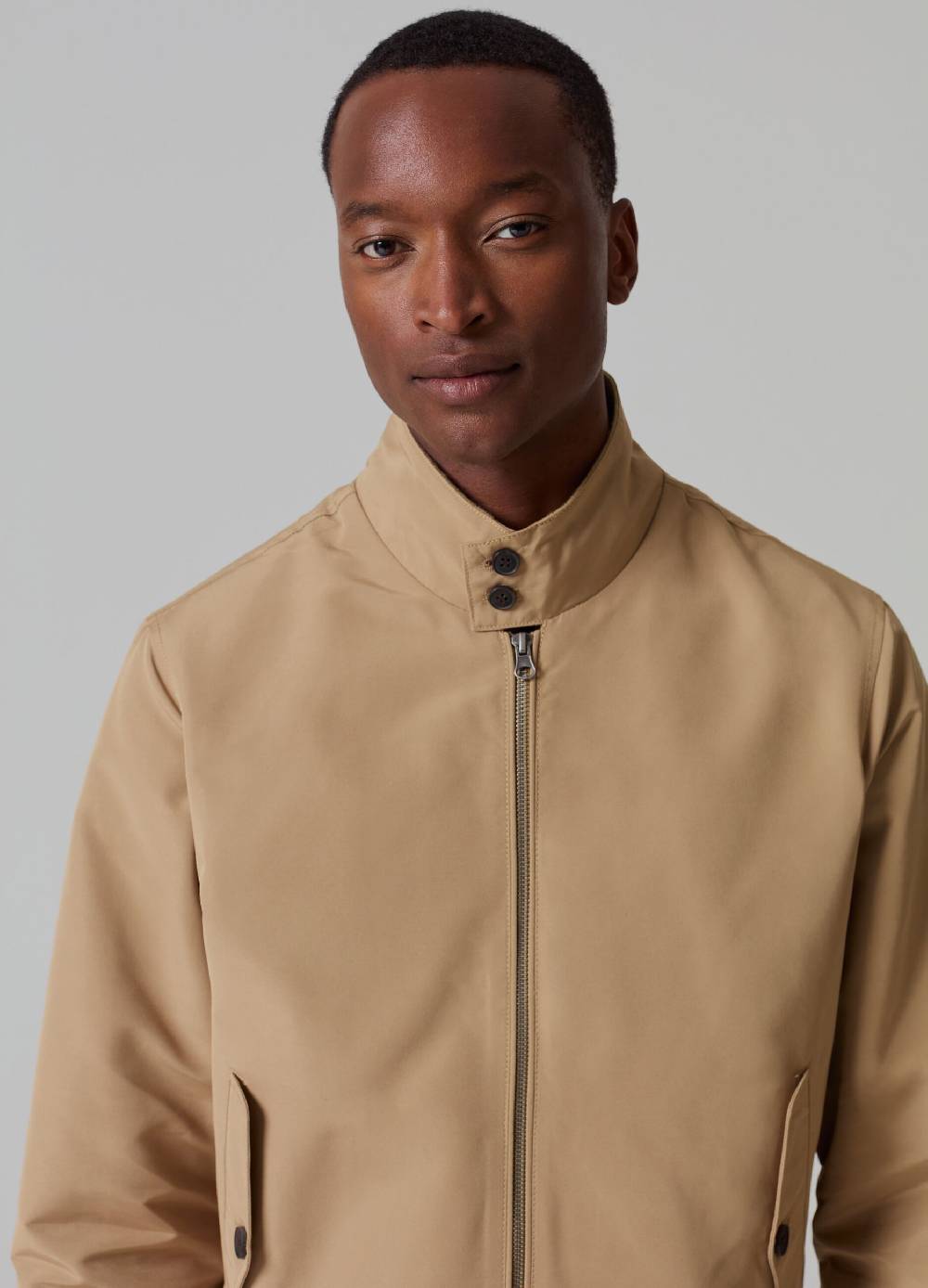 Ovs Bomber Full-zip A Collo Alto Con Bottoni