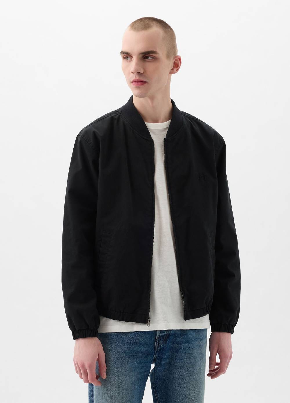 Ovs Bomber In Cotone Con Ricamo Logo