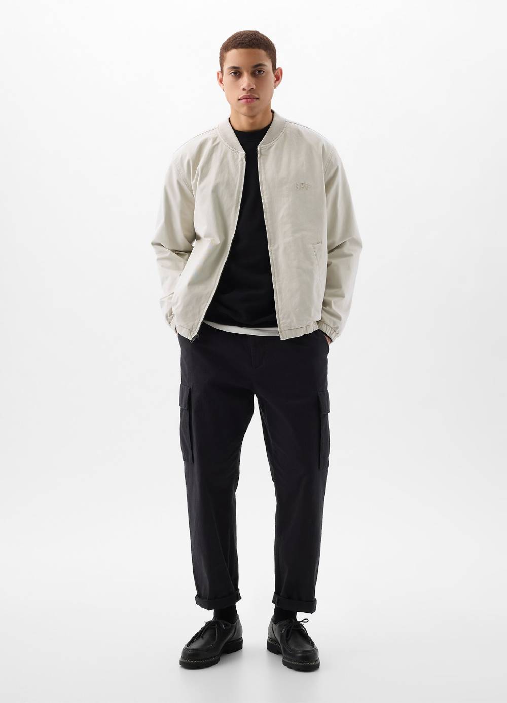 Ovs Bomber In Cotone Con Ricamo Logo