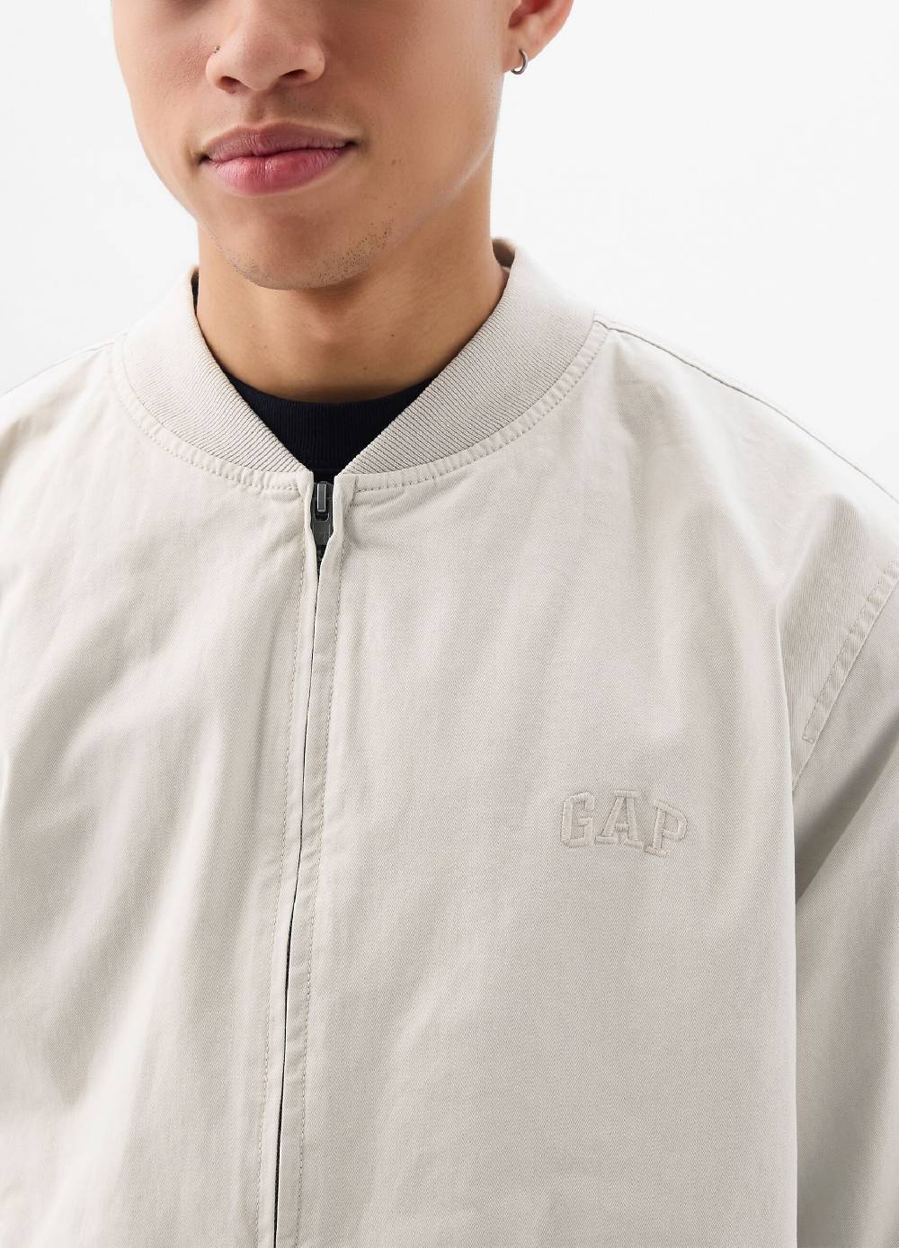 Ovs Bomber In Cotone Con Ricamo Logo