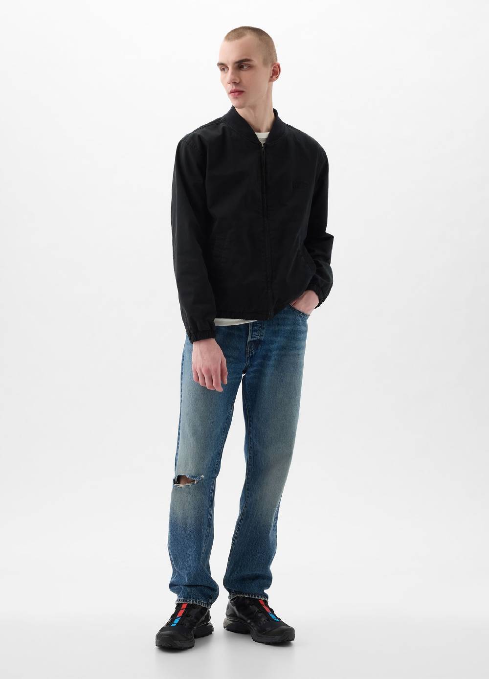 Ovs Bomber in cotone con ricamo logo