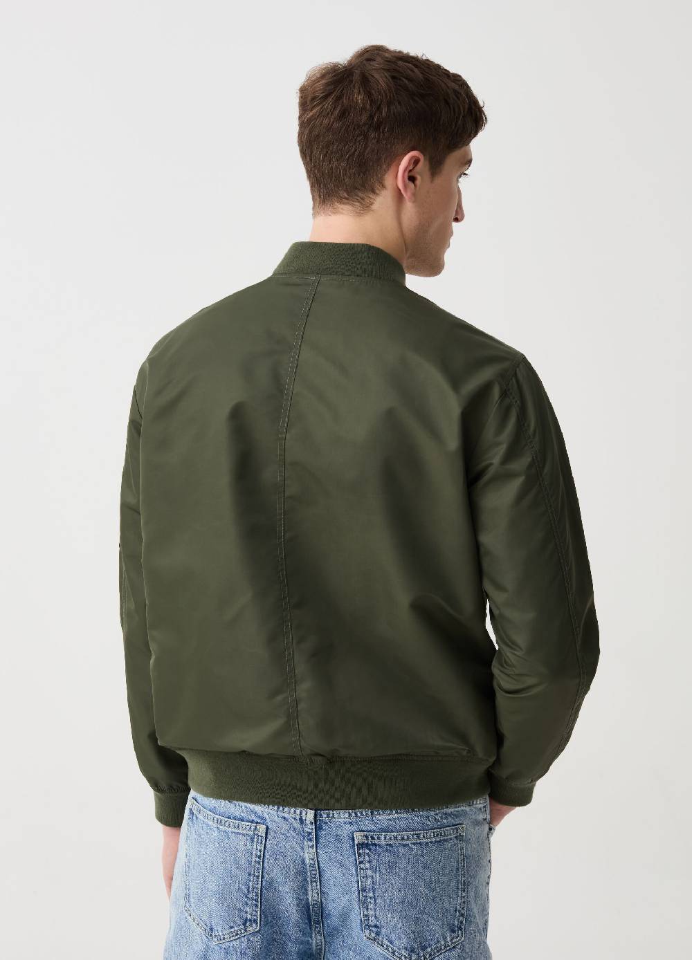 Ovs Bomber Tinta Unita Full-zip