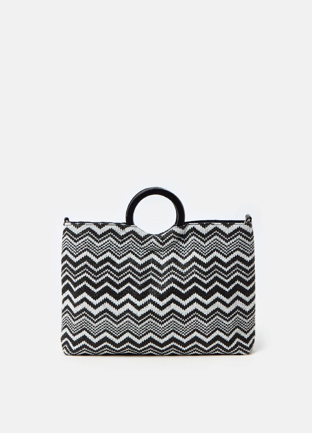 Ovs Borsa a mano con manici a cerchio