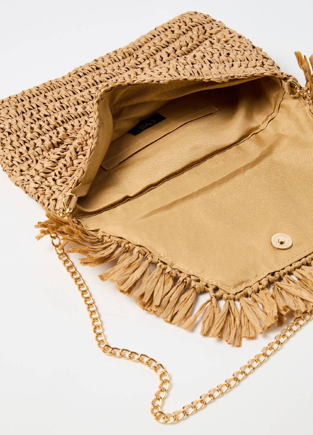 Ovs Borsa A Tracolla In Rafia