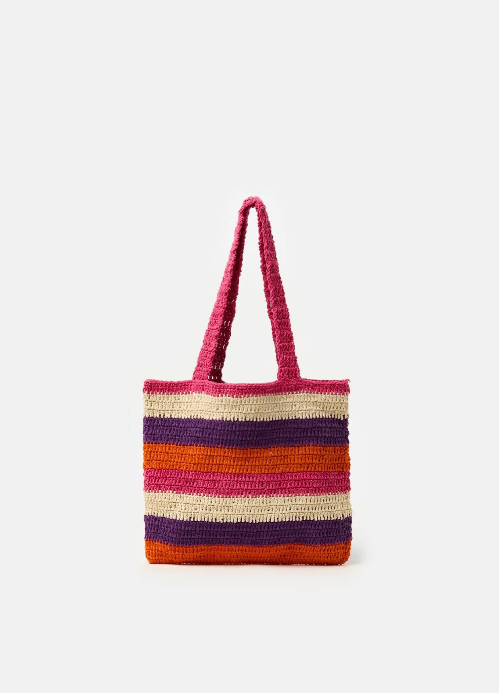 Ovs Borsa con lavorazione crochet a righe