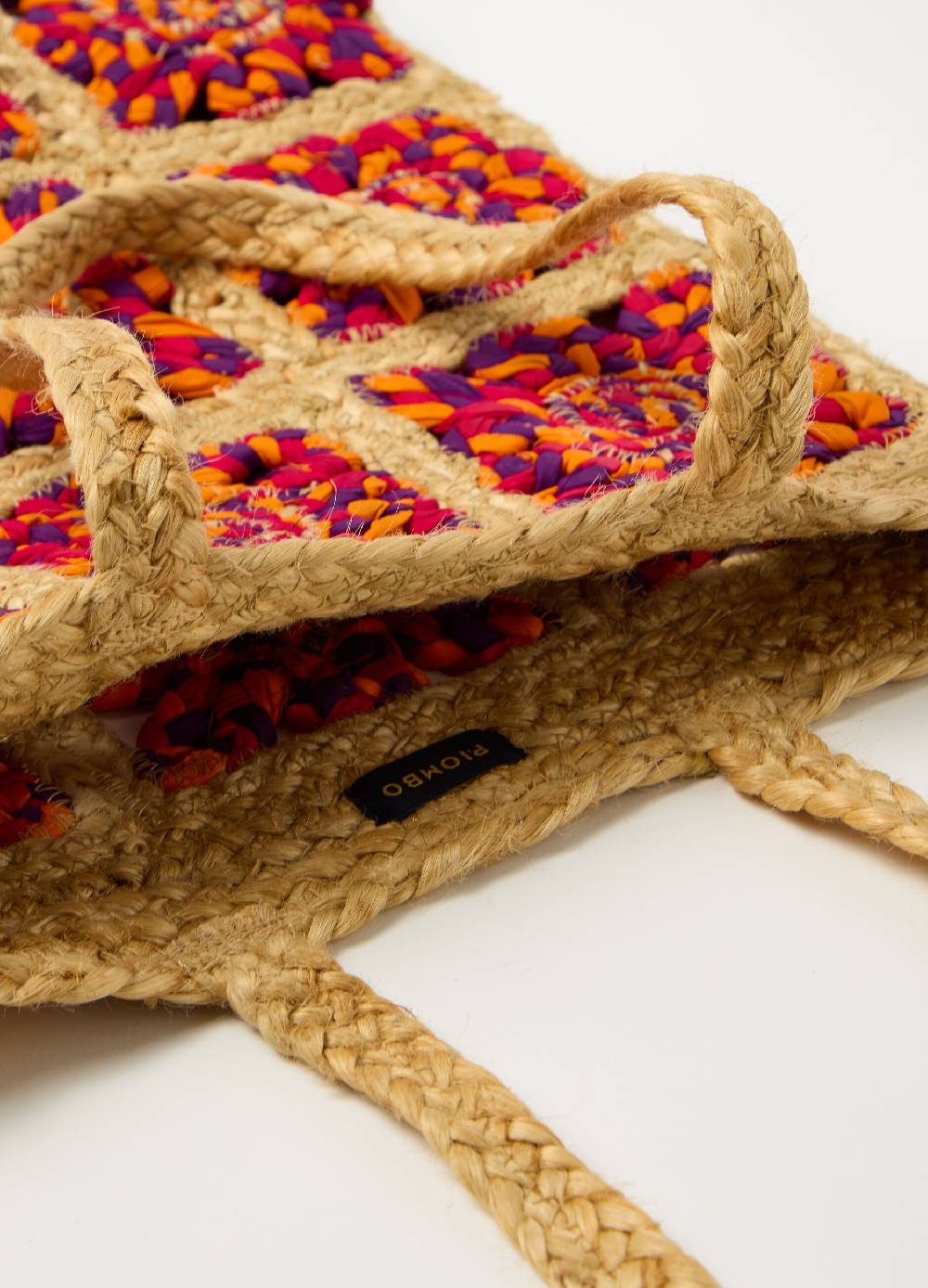 Ovs Borsa In Paglia Con Inserti In Tessuto