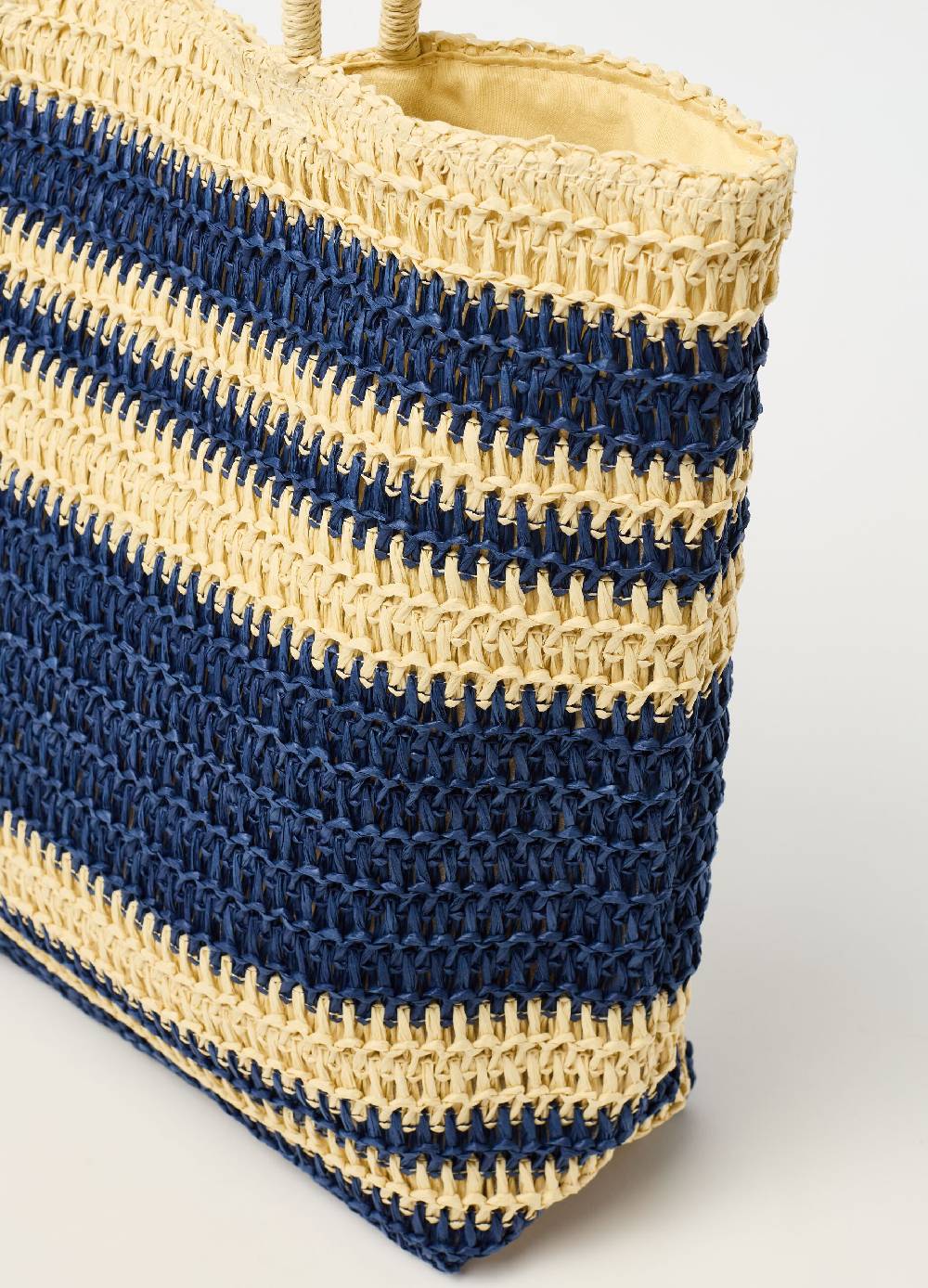 Ovs Borsa In Rafia Con Fantasia A Righe