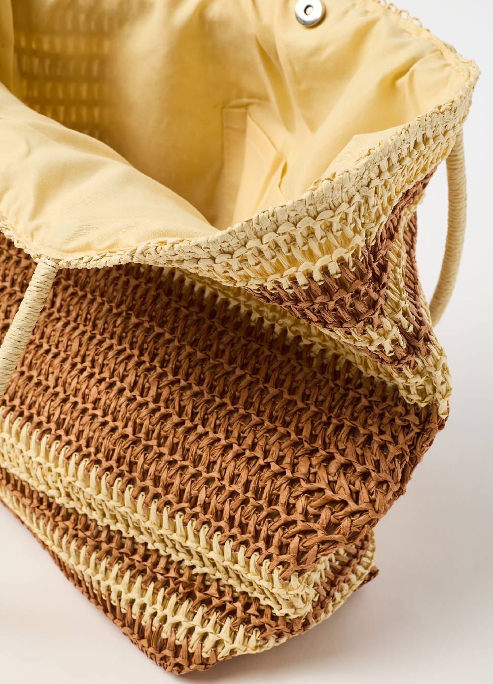 Ovs Borsa In Rafia Con Fantasia A Righe