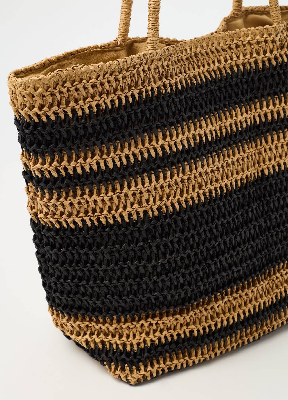 Ovs Borsa In Rafia Con Fantasia A Righe