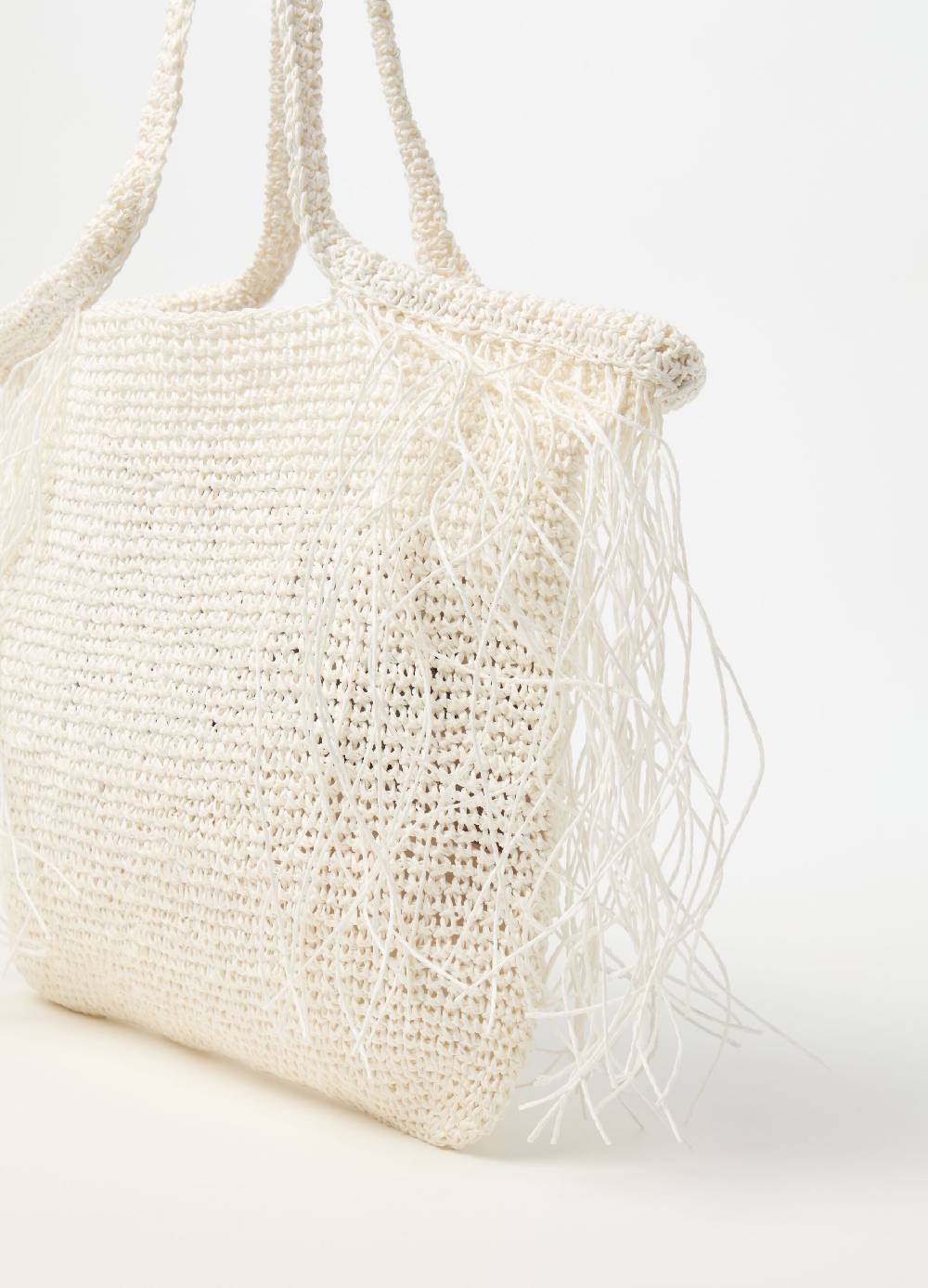 Ovs Borsa In Rafia Con Frange