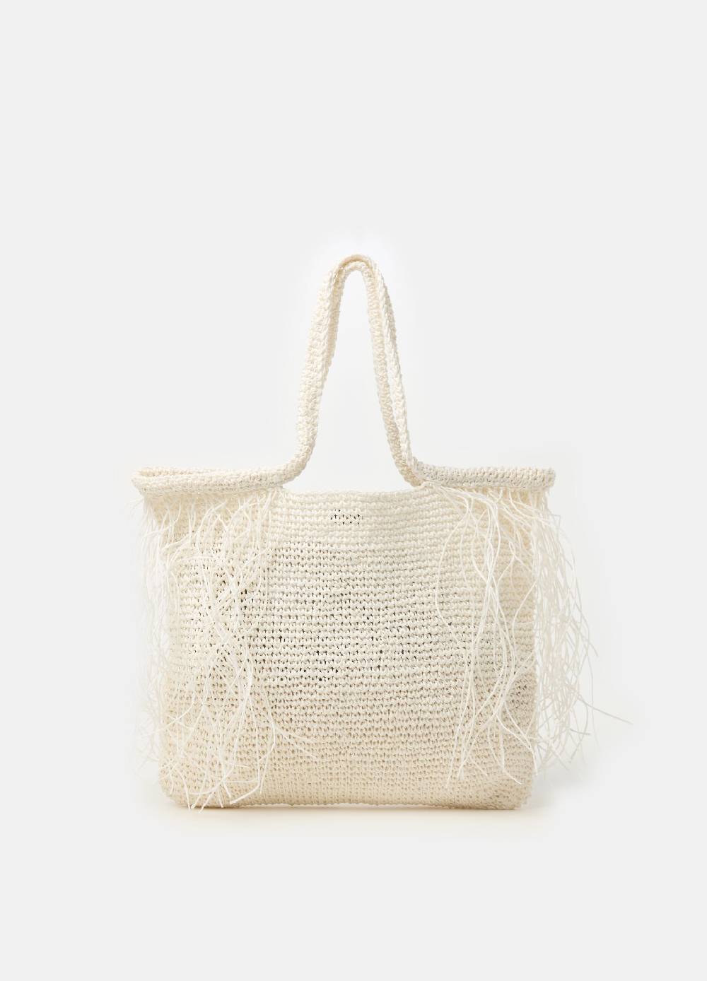 Ovs Borsa in rafia con frange