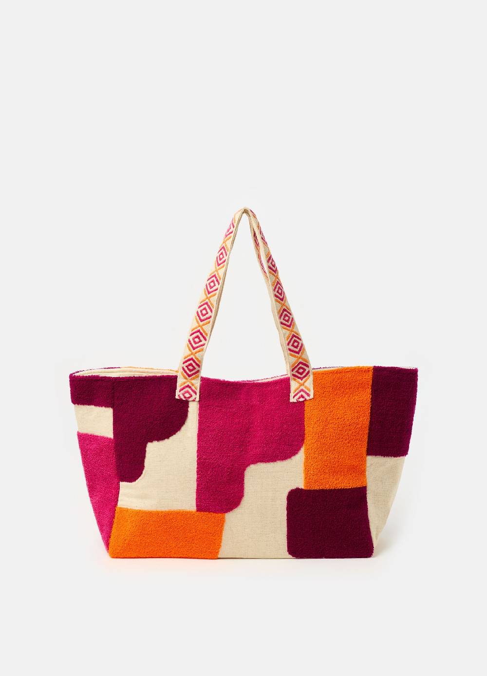 Ovs Borsa shopper effetto patchwork