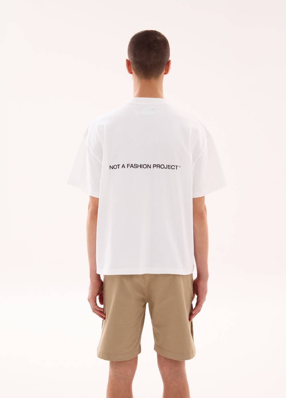 Ovs Branding Cargo T-shirt White