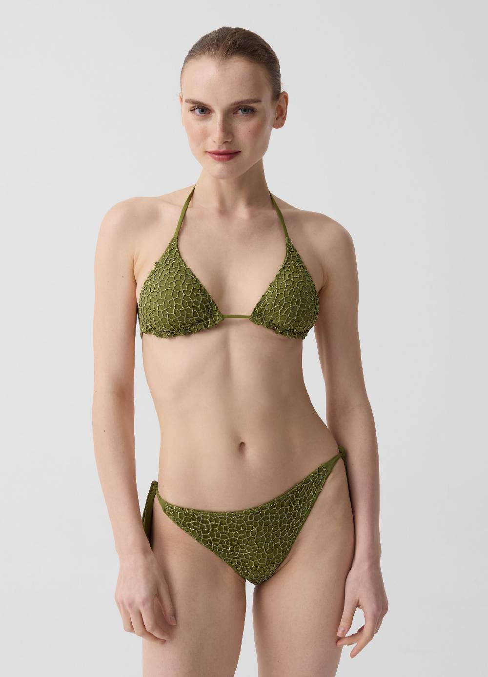 Ovs Brasiliano bikini con rete in lurex