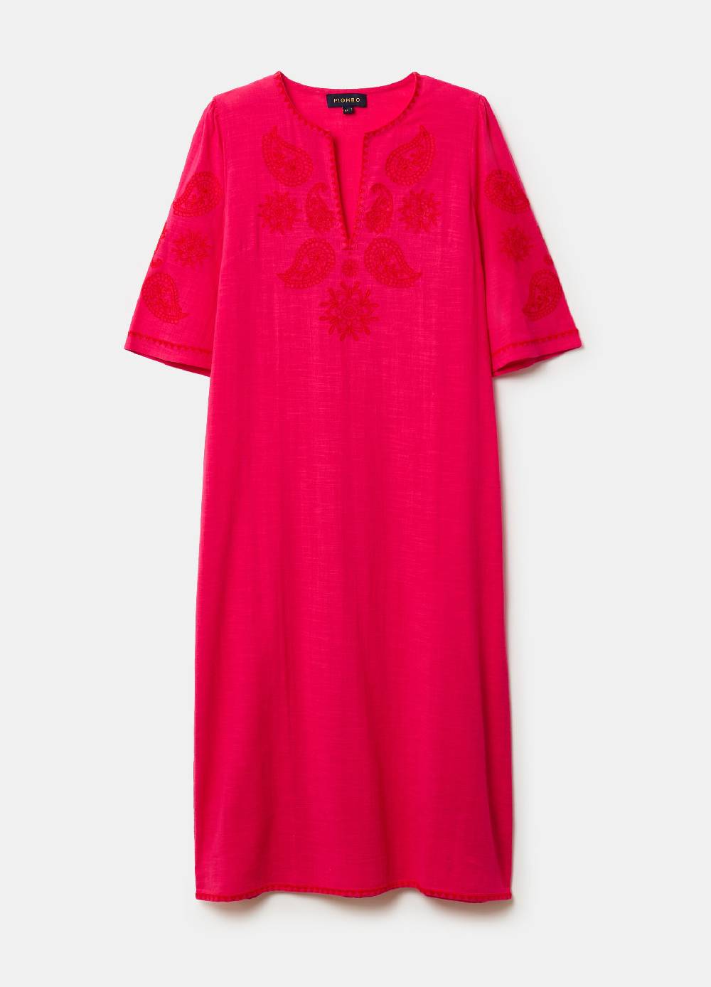 Ovs Caftano Lungo Copri Costume Ricami Paisley