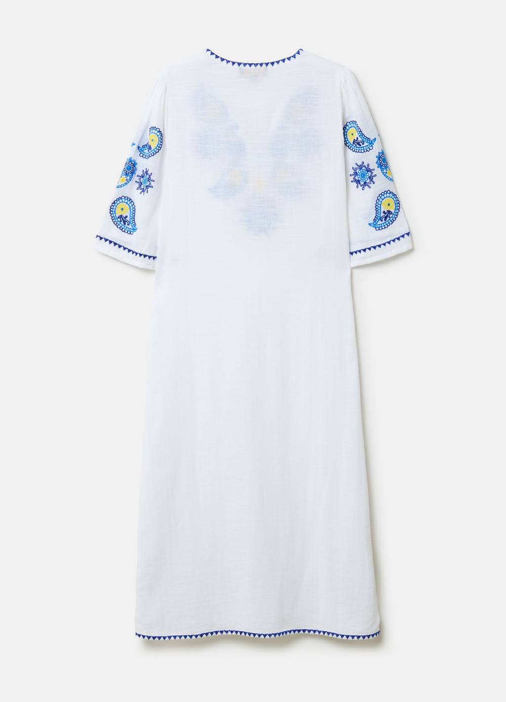 Ovs Caftano Lungo Copri Costume Ricami Paisley