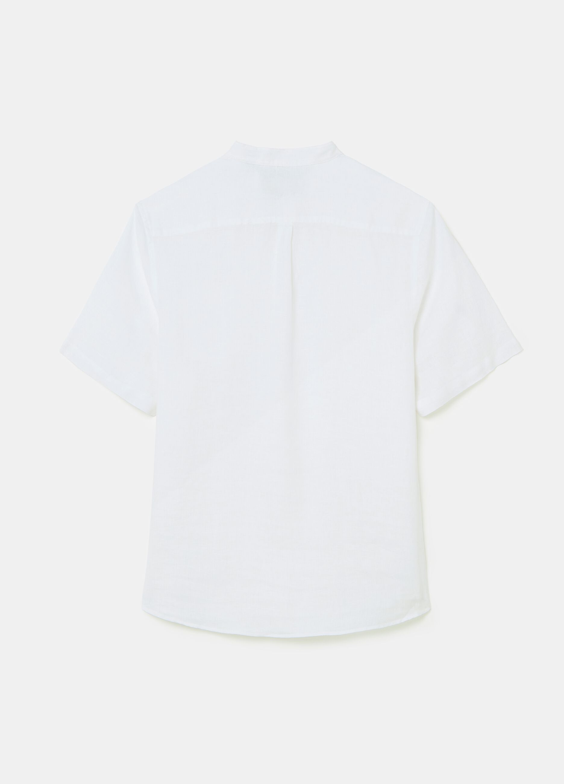 Ovs Camicia A Maniche Corte Collo Alla Coreana