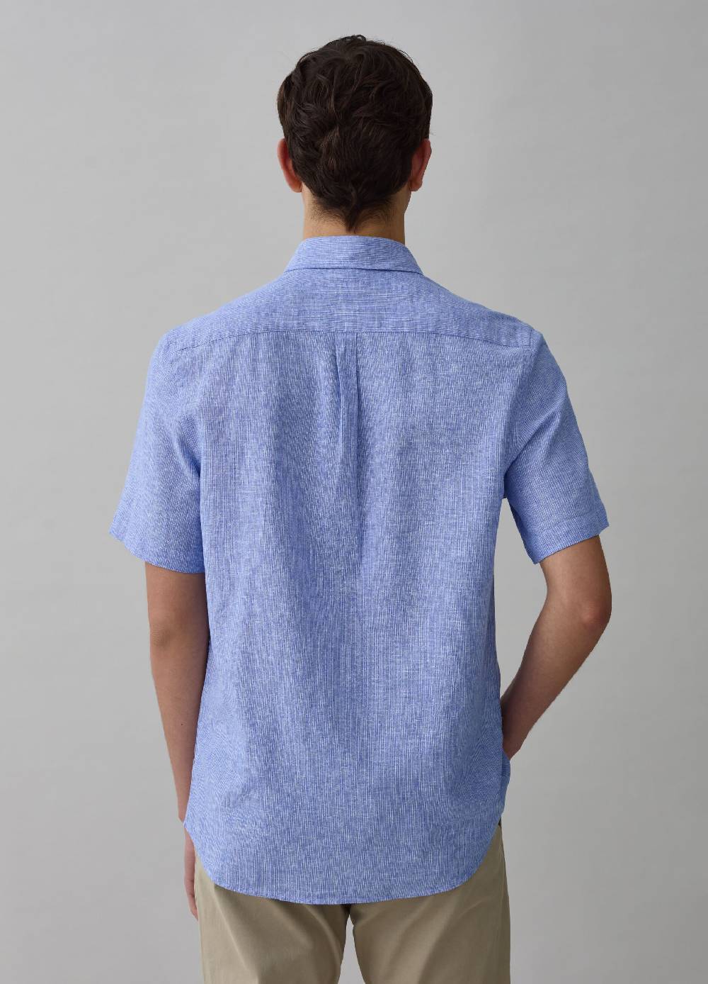 Ovs Camicia A Maniche Corte Con Micro Trama
