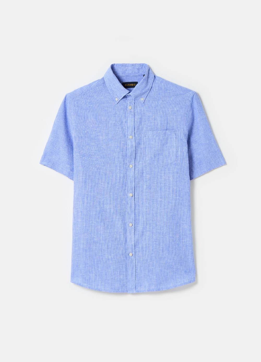 Ovs Camicia A Maniche Corte Con Micro Trama
