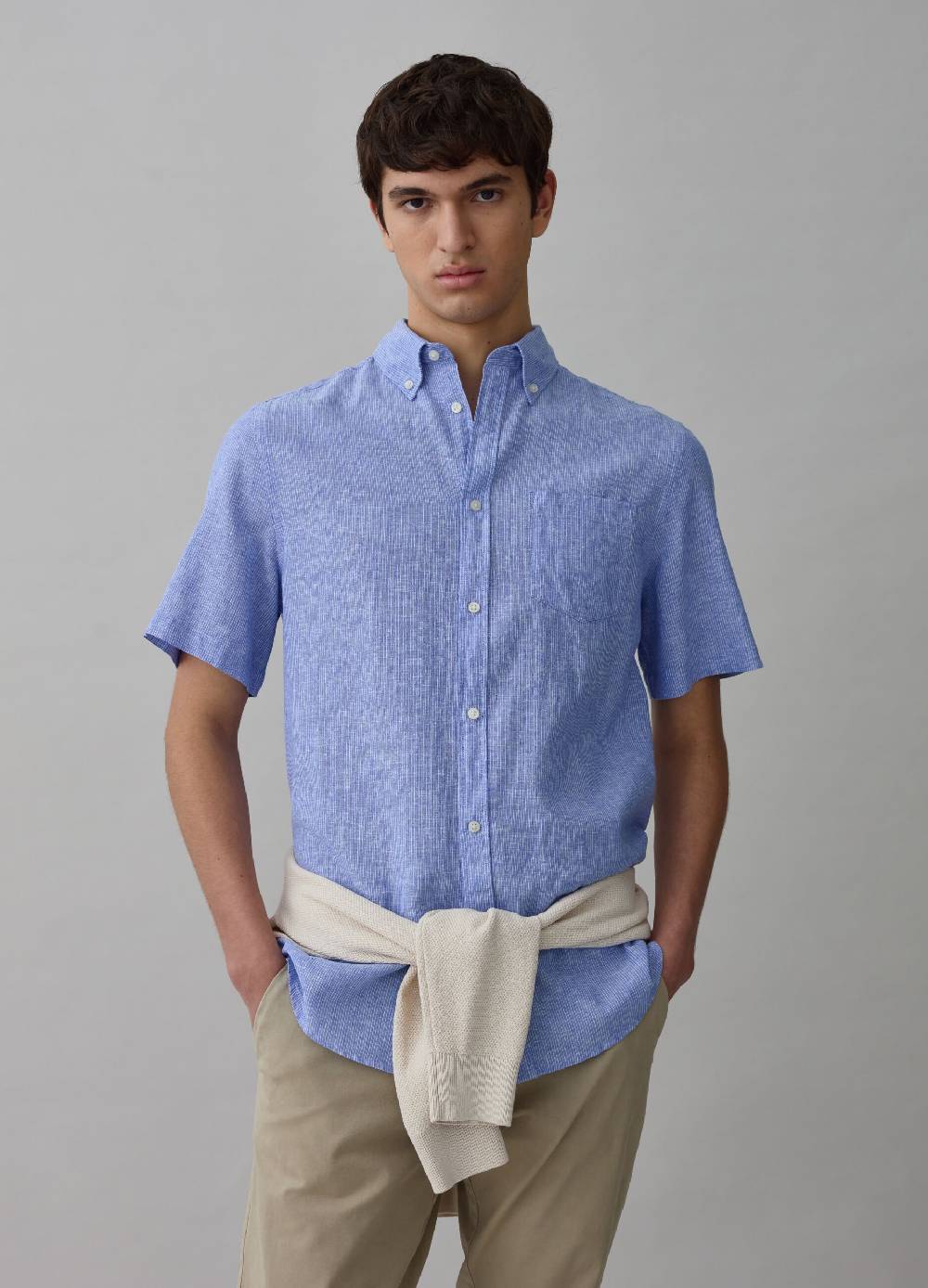 Ovs Camicia a maniche corte con micro trama
