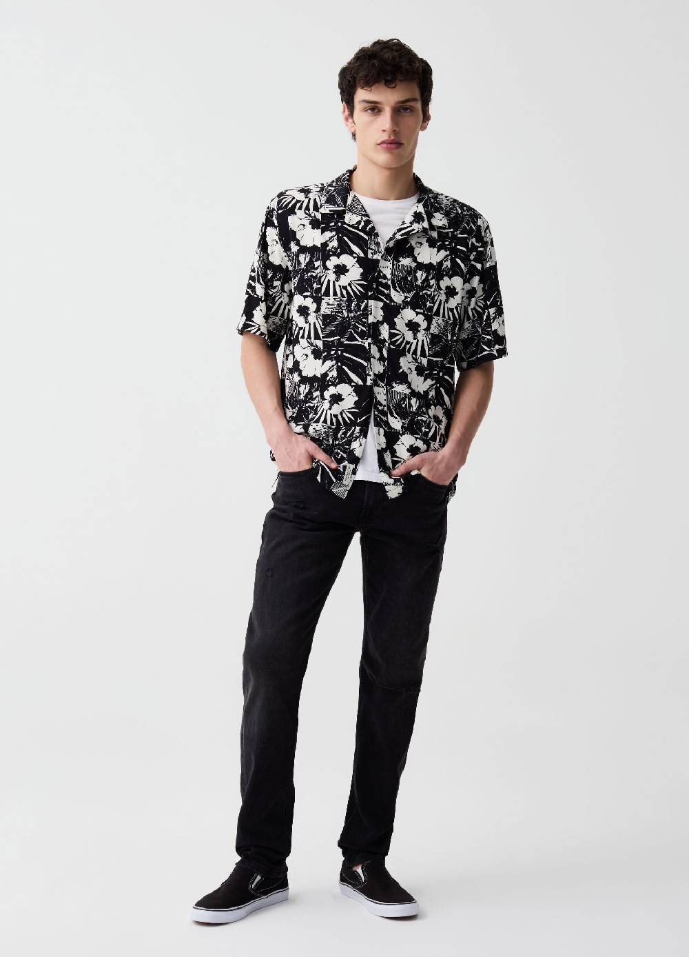 Ovs Camicia A Maniche Corte Con Stampa Fiori