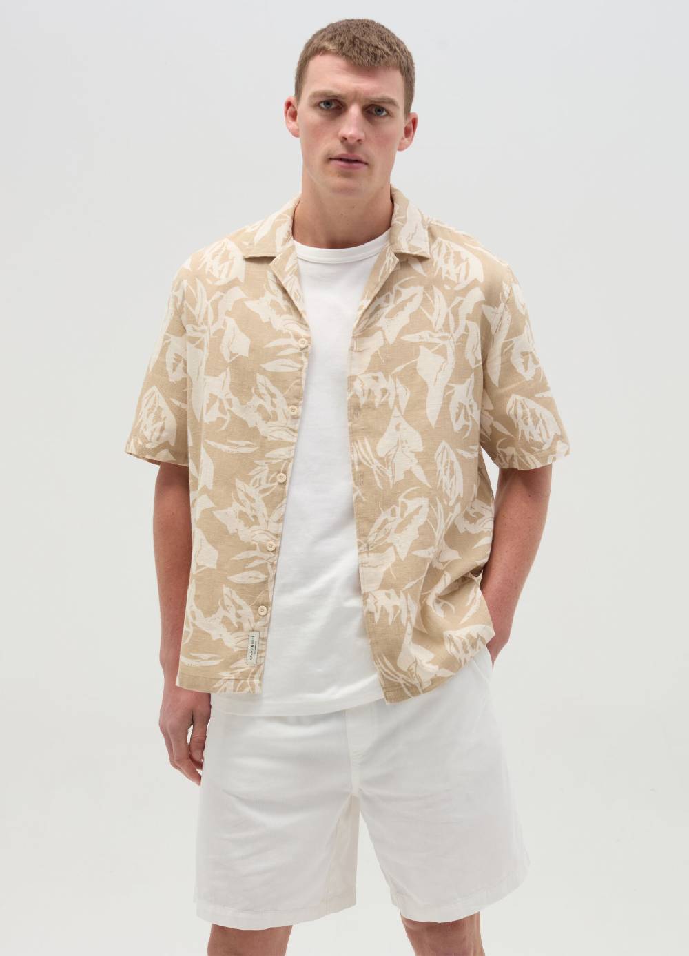 Ovs Camicia A Maniche Corte Con Stampa Foliage