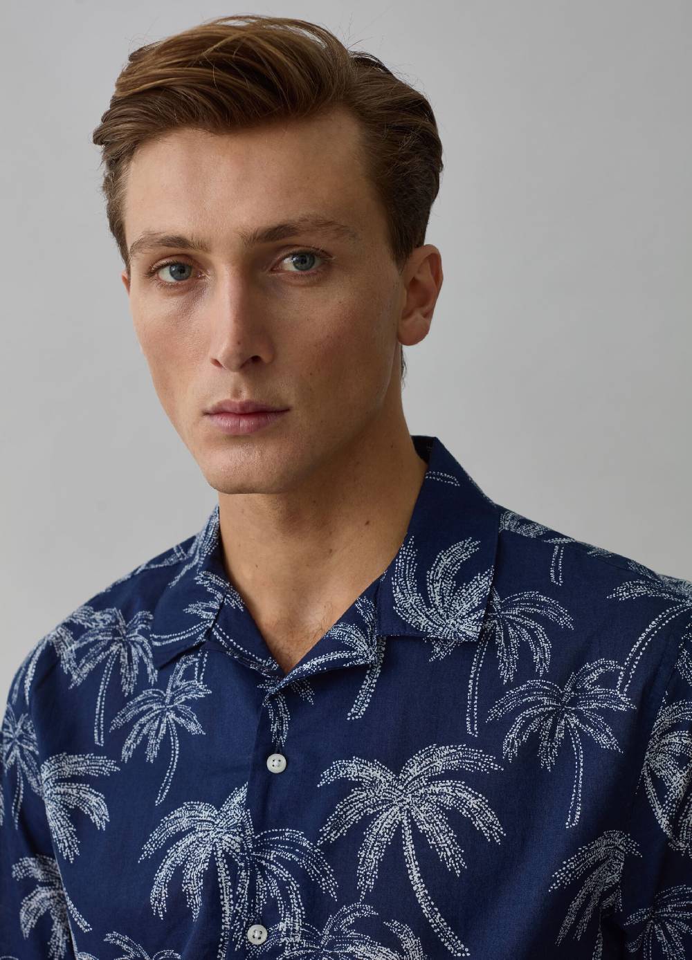 Ovs Camicia A Maniche Corte Con Stampa Palme