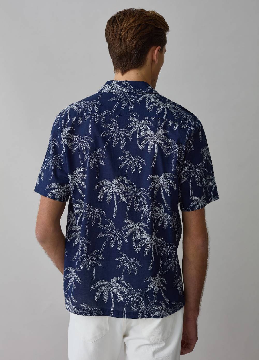 Ovs Camicia A Maniche Corte Con Stampa Palme