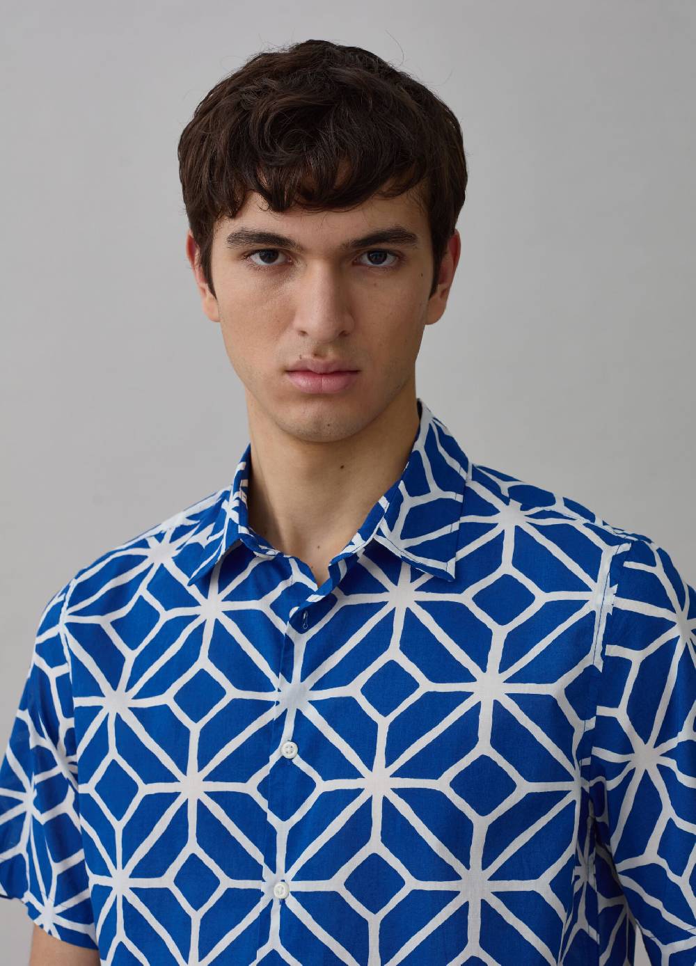 Ovs Camicia A Maniche Corte Disegno A Rombi