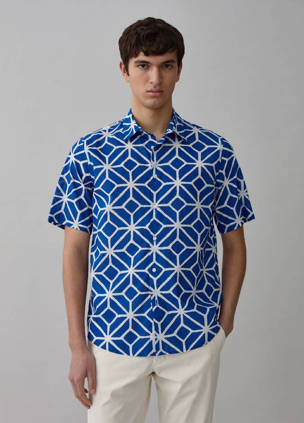 Ovs Camicia a maniche corte disegno a rombi