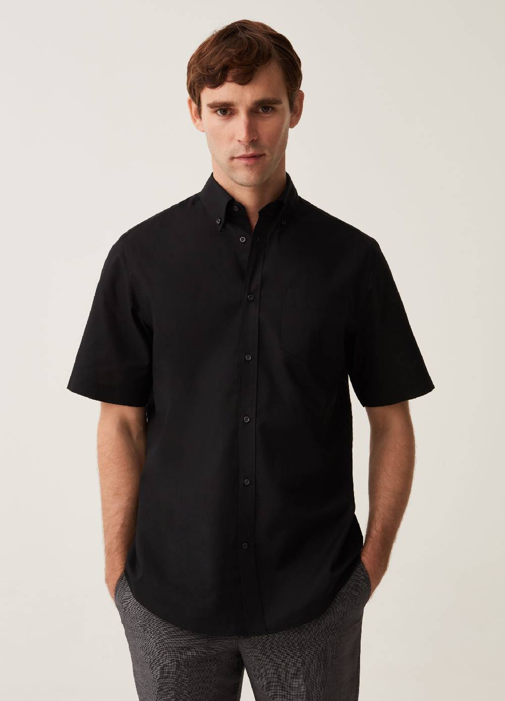 Ovs Camicia A Maniche Corte Easy Iron